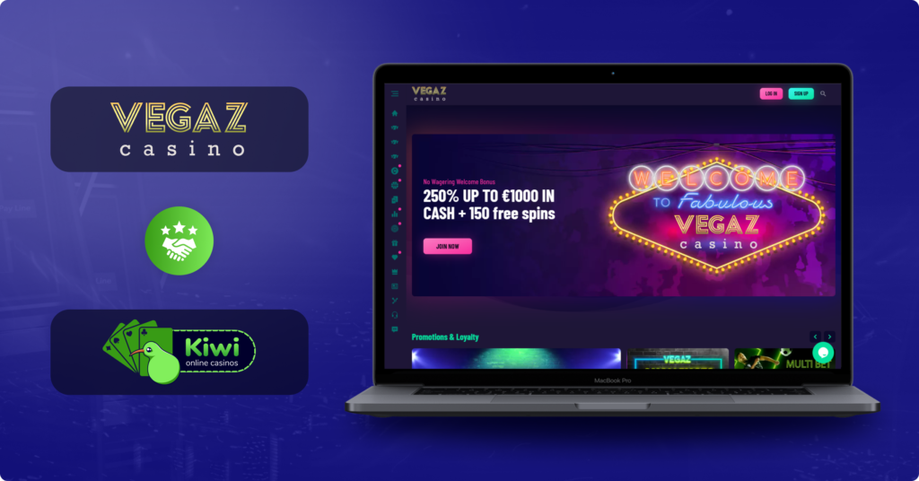 Vegaz Casino banner